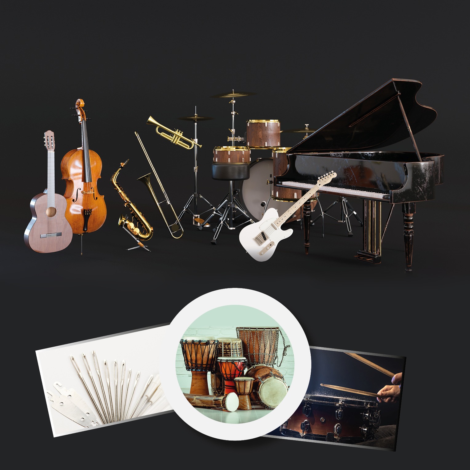 Musical Instruments, Parts, and Accessories