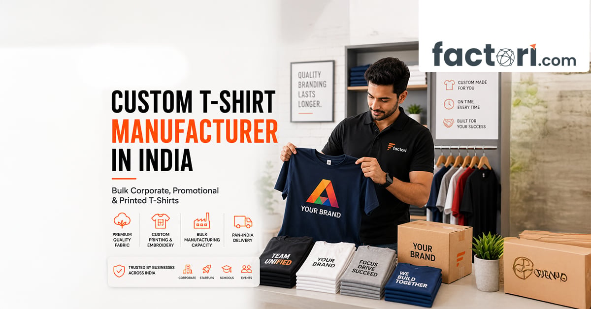 Custom T-Shirt Manufacturer in India | Bulk Corporate, Promotional & Printed T-Shirts