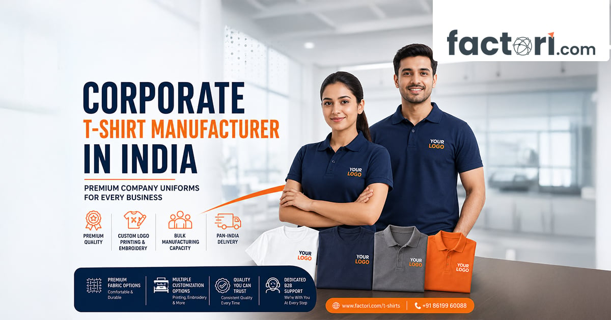 Corporate T-Shirt Manufacturer in India | Premium Company Uniforms for Every Business