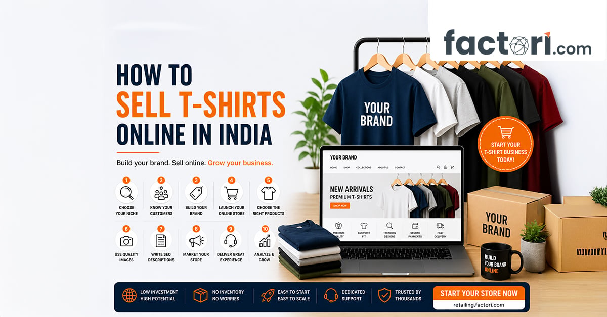 How to Sell T-Shirts Online in India (2026 Complete Beginner’s Guide)